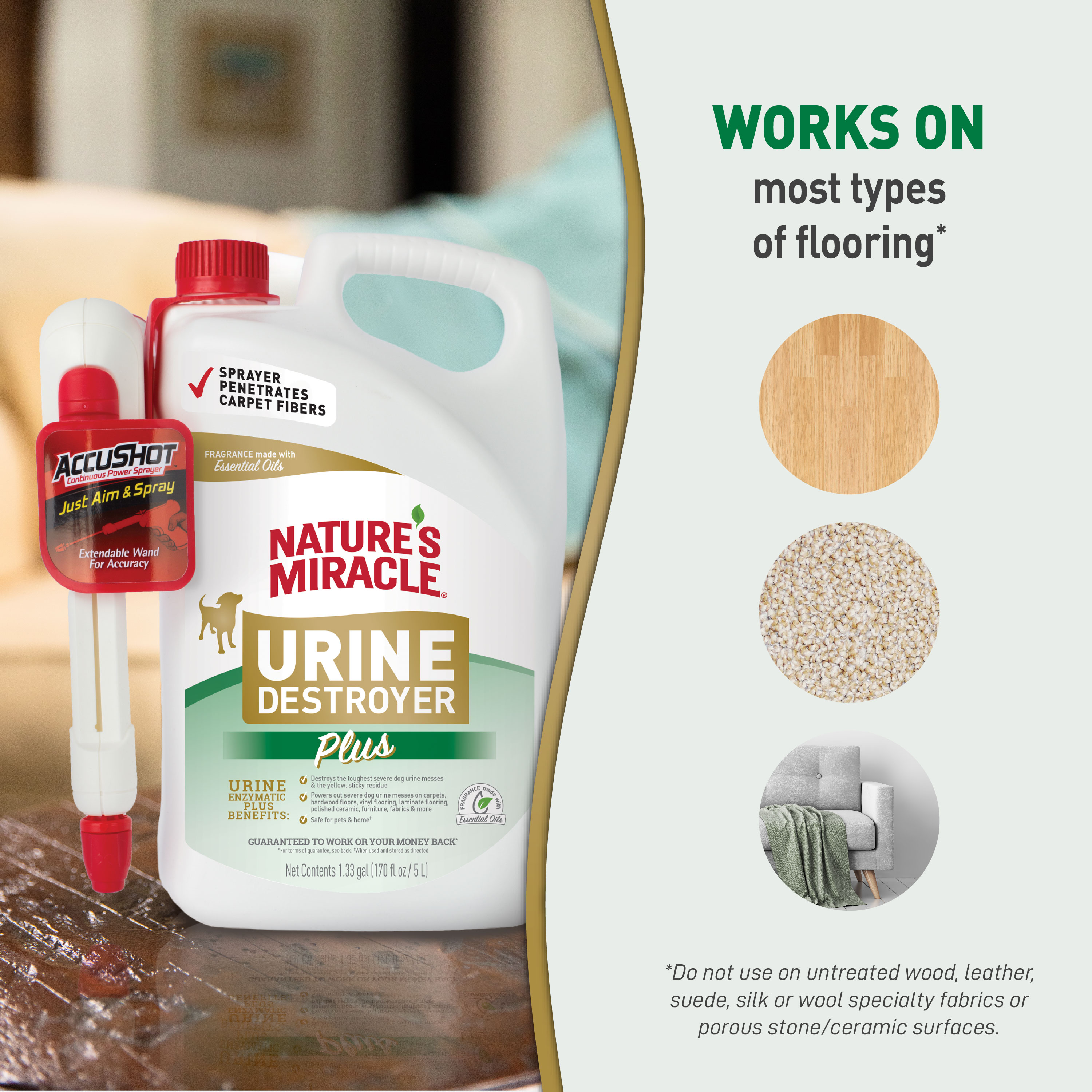 Nature's miracle urine shop destroyer hardwood floors